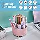 Marbrasse Schreibtisch Organizer,360 Grad Drehbarer Stifthalter für Schreibtisch Zubehör mit 5 Fächern,Stifte Organizer,Stift Aufbewahrungsbox für Büro Zuhause (Rosa)