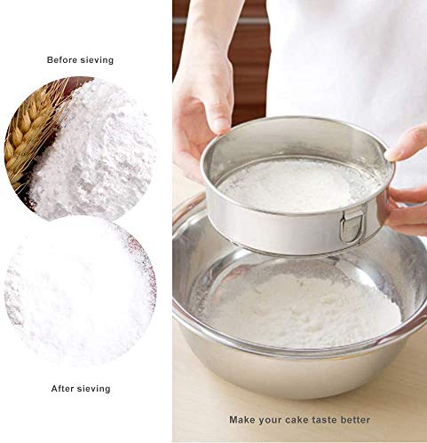 Hengdai Setaccio professionale rotondo 18/8 in