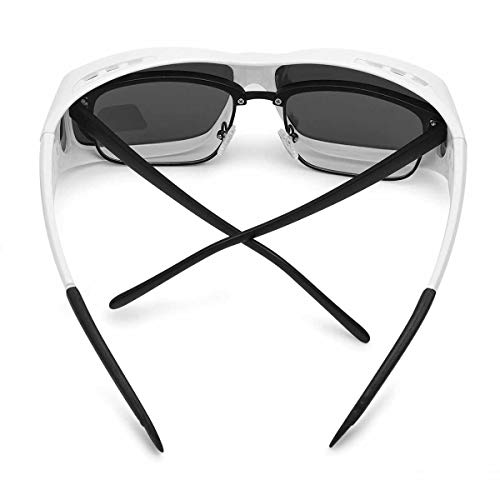 Fit Over Glasses Sunglasses for Women Polarized UV Protection Eyeglasses Wrap Around Snap On Shades for Vacation SGv42