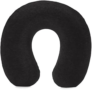 AmazonBasics Memory Foam Neck Travel Pillow - Black