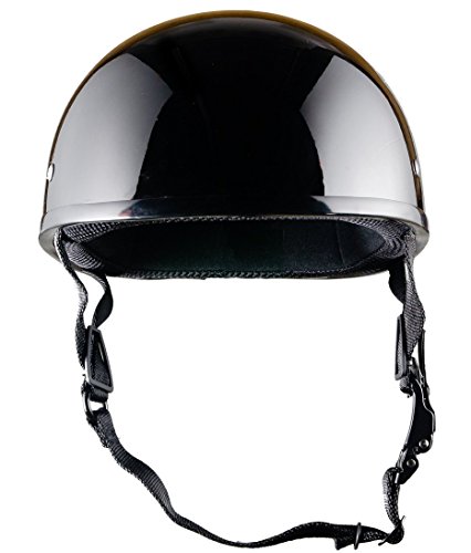 Crazy Al's Worlds Smallest Dot Helmet In Gloss Black With Out Visor Size Large #TOP3