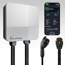 Safe Level 2 EV Charger 40Amp - 9.6kW Smart EV Chargers for Home Level 2, 240v NEMA 14-50 Plug - Outdoor 25Ft Cable Electric Car Charger Level 2 - J1772 Connector - UL FCC ETL Certified