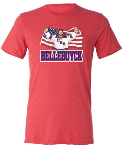 BarleyCone Triblend Connor Hellebuyck USA Winnipeg Gold Medal Shirt T-Shirt XL