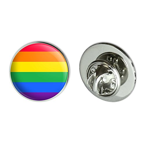 Graphics & More Rainbow Pride Gay Lesbian Contemporary Metal 0.75" Lapel Hat Pin Tie Tack Pinback #TOP9