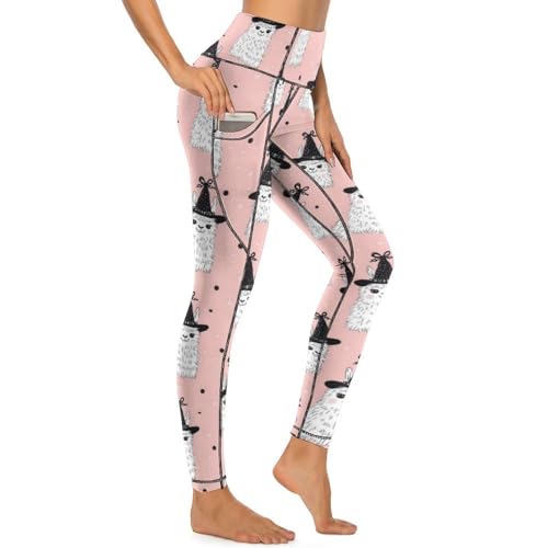 Pantalon de yoga avec poches : exprimez votre grain de folie avec l'imprimé sorcière en alpaga