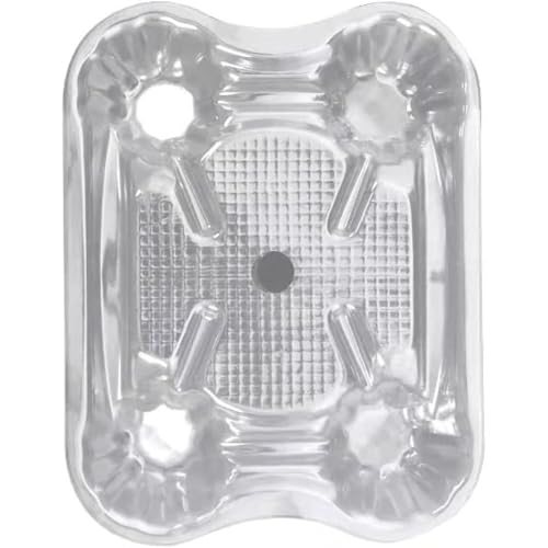 KQQKスイカのマット果物の下敷きスイカの受け皿栽培台座再利用可能洗えるカボチャも利用可能園芸フレーム虫害腐り防止土地に離れメロンサポートベースプラスチックトレイ植物の成長を促進する家庭菜園店頭陳列ハウス栽培 (3kg,600個)