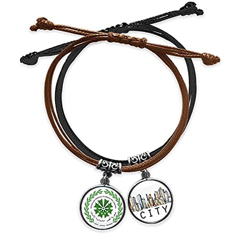 Bracelet Comores Moroni chaîne main corde cuir Sidi bijoux nationaux homme femme