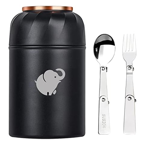 HOUSETEC 850Ml Thermo Food Flask with Cutlery Cover