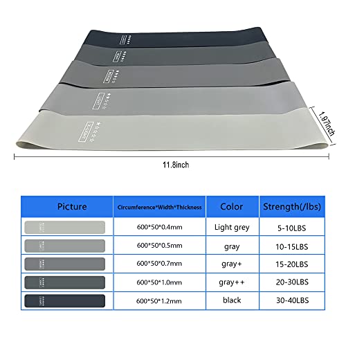 mewmewcat banda de tensão,5 peças de elásticos de resistência com bolsa de armazenamento conjunto de