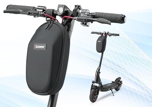 Generic Scooter Bag for Electric Scooter Adult, Large Capacity Durable EVA Waterproof Hanging Bike Bag Front Storage Bag Electric Scooter Accessories Compatible, 3L Black