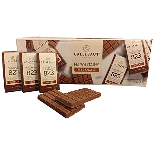 Legendary und Callebaut Napolitains feinste Belgische Vollmich 823 Schokolade 33,6 % Kakao, mundgerechte 13,5g Täfelchen… – Bild 3