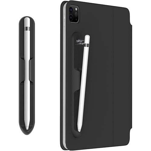 LOVE MEI iPencil Holder Sticker for Apple Pencil 1st/2nd Generation, Strong Adhesive Silicone Holder Sticker [Magnetic Attach Design] Accessories for iPad Stylus Pens