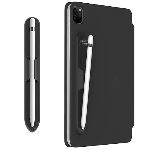 LOVE MEI iPencil Holder Sticker for Apple Pencil 1st/2nd Generation, Strong Adhesive Silicone Holder Sticker [Magnetic Attach Design] Accessories for iPad Stylus Pens