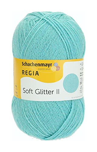 Schachenmayr Regia Soft Glitter, 100G turquoise Fils À Tricoter