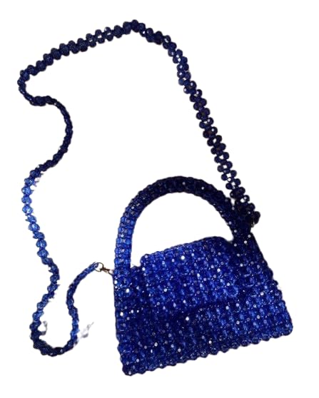 Bahr by Shahbaaz Handmade Blue Crystal Handbags – Elegance in Every Detail