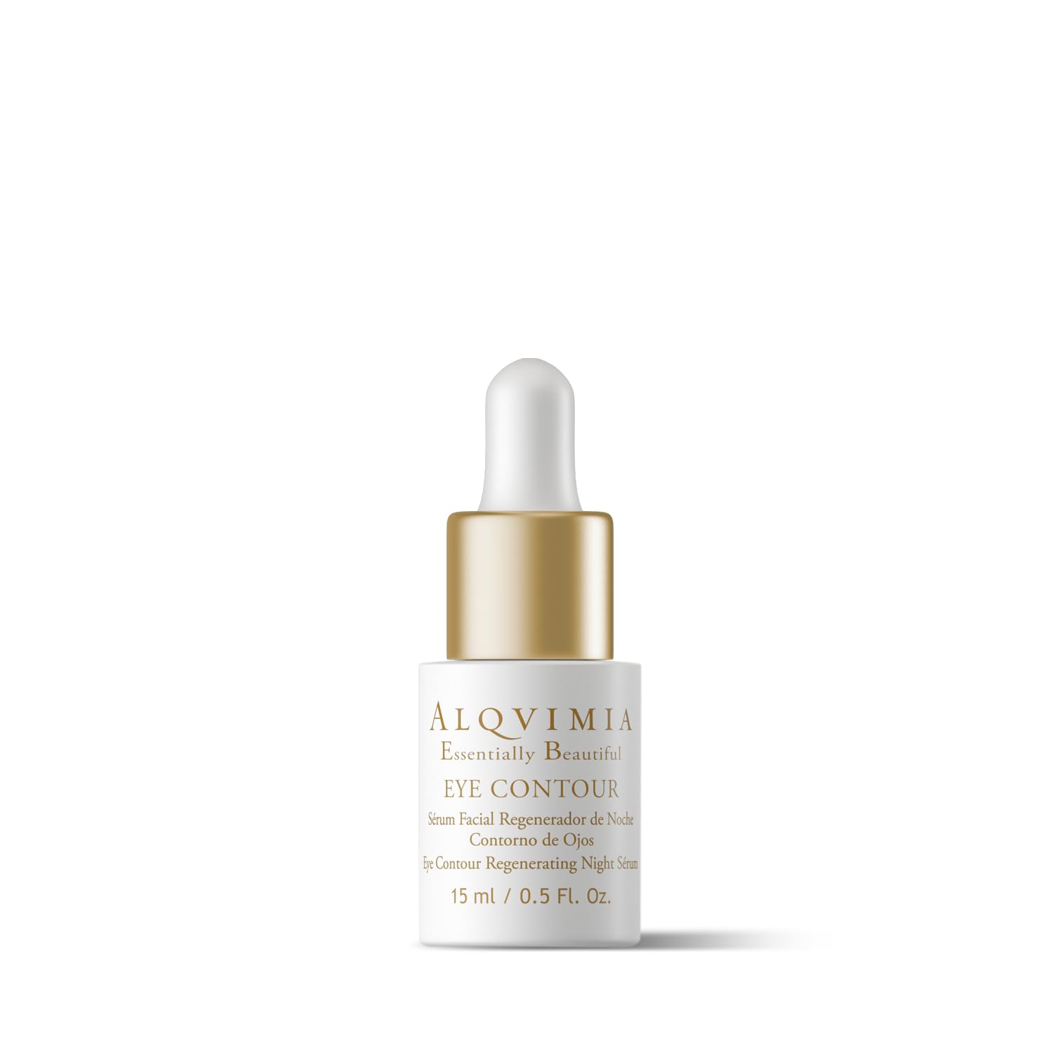 Alqvimia | Sérum Facial Contorno de Ojos Antiedad, Hidratante y Regenerador para la Rutina Facial de Noche | Elimina Ojeras y Reduce Arrugas y Bolsas | 15 ml