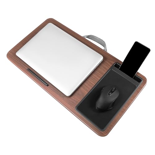 FELTECHELECTR Portable Lap Desk Device Ledge Soft Cushion for Comfort Lightweight Laptop Tray for Bed and Couch Use for Working Gaming and Studying