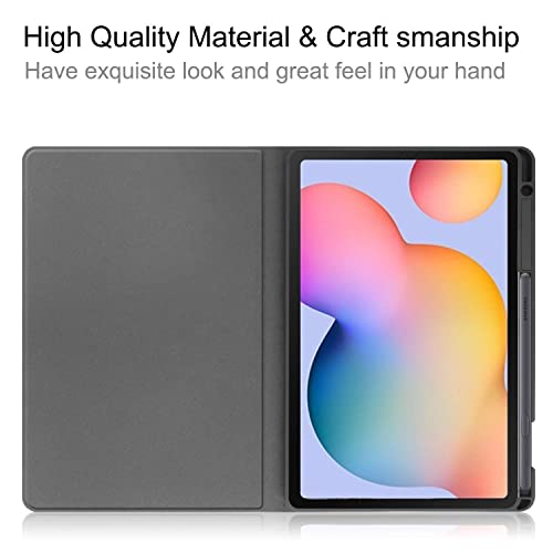 Image of SwooK Tablet Case for Samsung Galaxy Tab S8 Plus /S7 Plus /S7 FE 12.4 Inch SM-X800 /X806 /T970 /T975 /T976 /T735 Ultra Light Slim Fit Shockproof Folding Stand Protective Cover,with S Pen Holder and Smart Auto Wake /Sleep