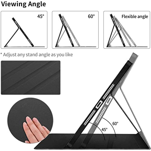 【iPad 9世代/iPad 10世代/iPad Air4/iPad Air5に適応】ミッフィー スヌーピー アイパッドケース カバー ペン収納付き TPU オートスリープ 全面保護 スタンド機能 かわいい 10.2インチ 10.9インチ キャラクター (iPad Air4/Air5・10.9inch, スヌーピー・チャリーブラウン)