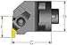 Ultra-Dex MH28 NER4-CFT Chatter-Free Standard Modular Boring Head, 2.500" Minimum Bore to Hold NG 4L Top Notch, Right Hand, Coolant Thru Anti-Vibe, 1.750" x 1.625"