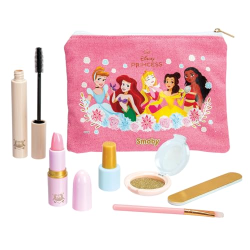 Smoby - Disney Princesses - Make Up Set - Set Maquillage Factice - Jouet d'Imitation - 6 Accessoires - A Partir de 3 Ans
