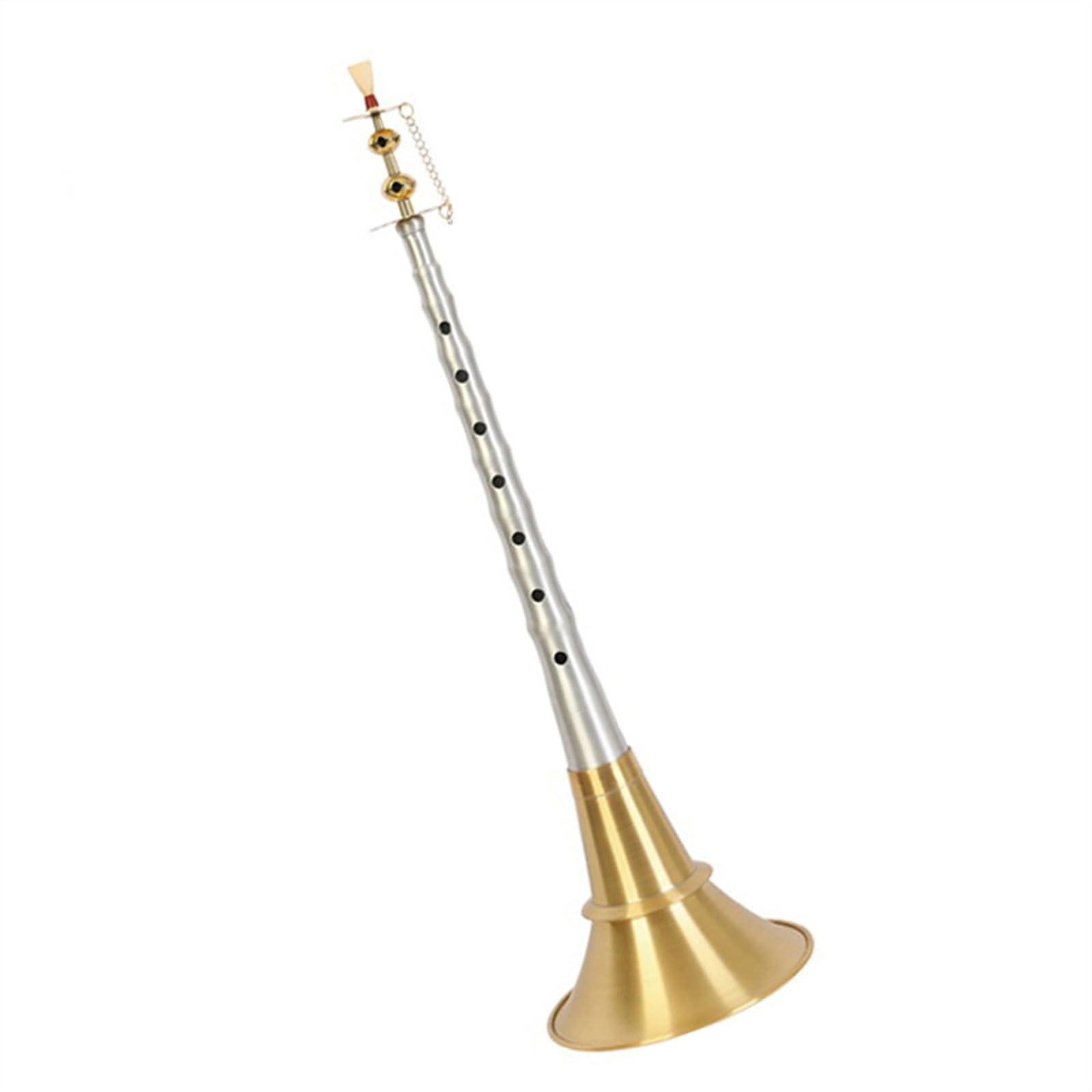 Suona Instrument 29.8cm Aluminum Pole Suona Chinese Traditional Folk Woodwind Instrument Adult Suona