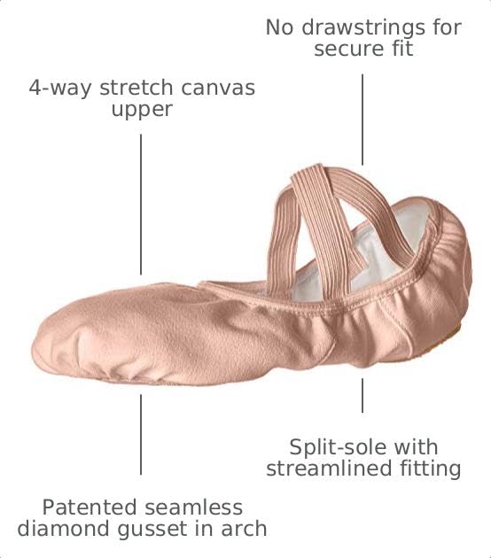 Capezio Women's Hanami Canvas Ballet Shoe, Nude,7.5M by Capezio - Image 2