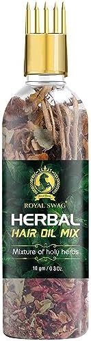 Royal Swag Herbal Jadibuti Mix Bottle For Hair Oil Infusion 10 gram | Make Your Own Diy Home Remedy For Strong, Long and Lustrous Hair (No Oil Included)