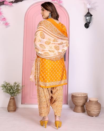 Image of Yashika Unstiched Crepe dress materials | Crepe Salwar Suit for women with dupatta | suit material for women unstitched