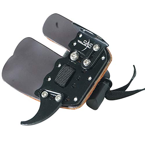 Southland Archery Supply Sas Elite Aluminum Suede And Leather Finger Tab (Black, Large) #TOP1