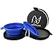 Happilax Reisenapf Set - 2X Hundenapf faltbar - Fressnapf und Wassernapf für Hunde unterwegs