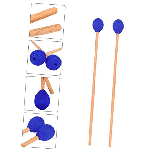2 baquetas para marimba con cabeza de lana y mango duradero miniatura 7
