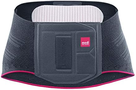Lumbamed plus men silver | Lumabr support with massage pad, Lower back pain with sacroiliac joint irritation | 3 integrated dorsal spring ribs with vario-flex pad with clima comfort technology (3)