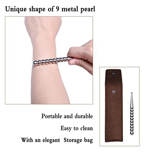 Acupuncture Pen Stainless Steel, Facial Reflexology Tools, Acupressure Tools For Trigger Point, Manual Massage Pen For Pressure Point/Deep Tissue/Face/Foot #TOP6