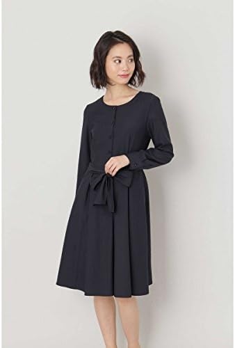 Amazon Co Jp ナチュラルビューティーベーシック Natural Beauty Basic フロントボタンシャツワンピース ネイビー M 服 ファッション小物
