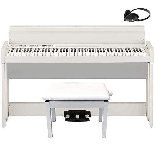 電子ピアノ ホワイト　KORG Amazon | KORG電子ピアノ C1 Air ホワイト 椅子セット ヘッドホン付属