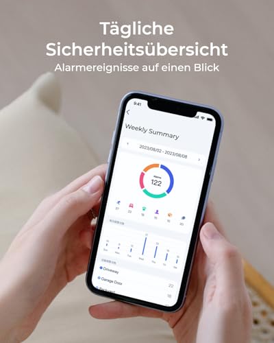 Reolink 5MP PTZ Überwachungskamera Set Aussen mit Home Hub, Auto-Tracking, 3X Optischer Zoom, 2,4/5GHz WLAN, Intelligente Erkennung, Anti-Diebstahl-Algorithmen & Datenschutz, E1 Outdoor 2-Kamera-Set