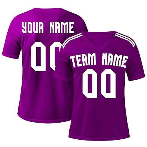 Camiseta de Fútbol, Camiseta de Manga Corta,Personalización Nombre y Número Camiseta Deportiva de Fútbol para Hombres para Niños y Adultos Cover
