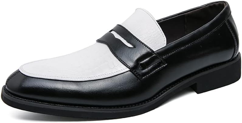 black white dress shoes men
