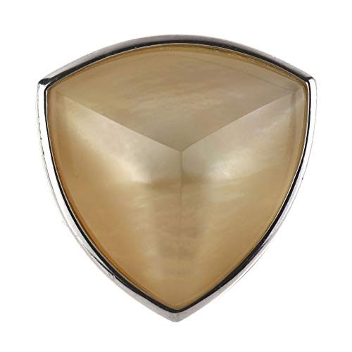 Preisvergleich Produktbild Damen Anhänger echt 925 Sterling Silber rhodiniert mit großen Perlmutt Kettenanhänger