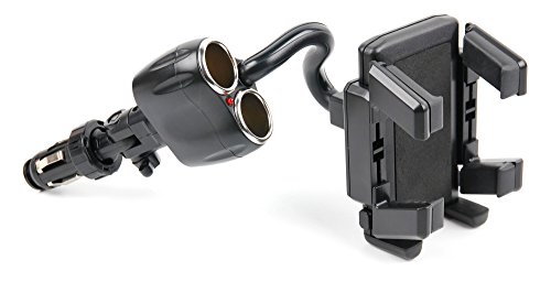 DURAGADGET Non-Shake in Car Cigarette Lighter Mount - Compatible with Discoball 7-Inch Touch