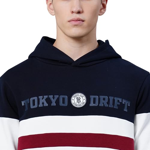 Image of Red Tape Cotton Blend Cut & Sew Hooded Neck Hoodie For Men | Everyday Comfort And Warmth | Your Go To Hooded Neck Hoodie