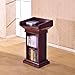 BGEDL Modern Classic Wood Lectern, Sophisticated Podium Stand, Multifunctional Practical Speaker's Podium, Waterproof, Floor Standing Presentation Desk for Political Debate Event Lecture