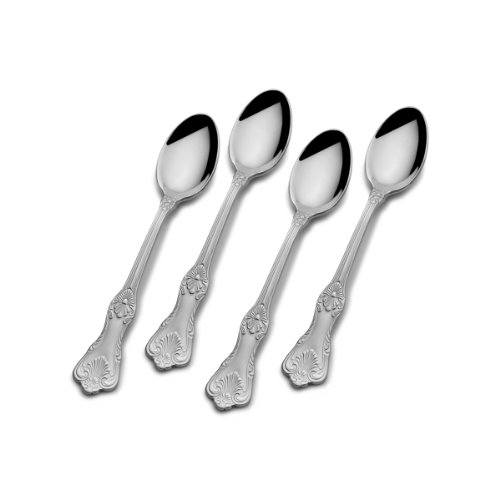 Wallace 5092630 Hotel 18/10 Stainless Steel Demitasse Spoon, Set of 4,Silver