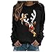 Produktbild Generic Meine Archivierte Bestellungen Ansehen Sweatshirt-lässige Bluse Langarm-Frauen-Druck-Pulli Chirstma Frauen-Bluse Rolli Kurzarm Damen