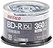 Buffalo RO-BR50V-050PW/N BD-R DL Blu-Ray Disc, Single Time, 50 GB, 50 Sheets, Spindle, 2 Layer, 1-6x Speed, White Label