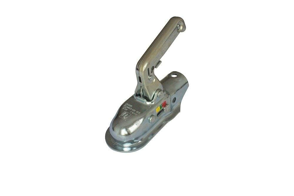 UNITRAILER WINTERHOFF attelage a Boule WW13-N 1500 kg, Timon Tubulaire 45 a 46 mm, entraxe 40 mm, Trou 12,5 mm, Tete d attelage pour remorque freinée, Piece de Rechange Acier galvanise