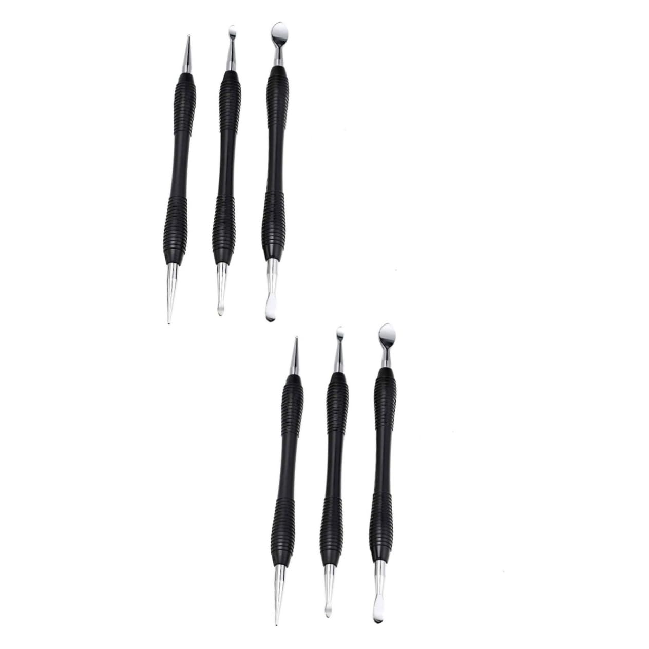 jojofuny 2 Series 2 Juegos De Herramientas Para Tallar Cuero Herramientas De Biselado Herramientas Para Esculpir Herramientas De Punzón Kit De Tallado Artesanal Herramienta 3 piezas*2