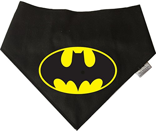 Spoilt Rotten Pets, S3 Batman, Bandana de Perro de Batdog; Disfraz de Cosplay para Perros Adecuado para Golden Retrievers, dálmatas, Labrador y Personal de Talla Mediana