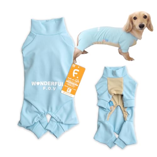 ダックス ドッグプレイ吸水速乾 防蚊 ラッシュガード 紫外線対策 UV対策 アウトドア 犬の服 フルオブビガー 57/スカイブルー DML